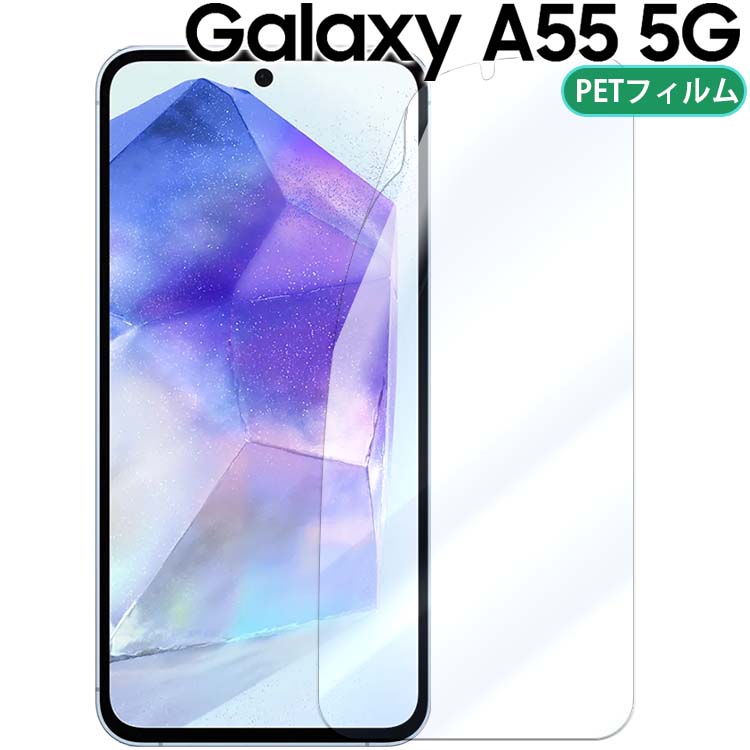 Galaxy A55 5G ե SC-53E SCG27 ֥롼饤ȥå PET ݸե Υ󥰥쥢 Ĥä ޥå Ʃ...