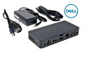 [3/30限定P3倍+最大2000円クーポン配布中] 中古 美品 Dell ノートPC用 ドッキング ステーション USB3.0接続 4K対応 D3100 （65W 19.5V3.34A アダプタ付き