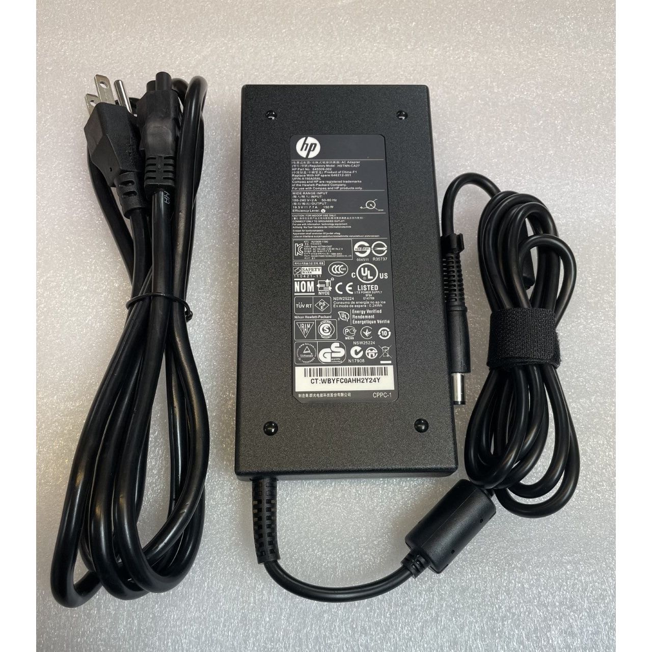 HP 150W 19.5V7.7A HSTNN-DA27 HSTNN-CA27 ACアダプターHP EliteBook 8560W 8740W 8760W用 HP ZBook 15 G3 G4 Power 15 G10多機種対応可能