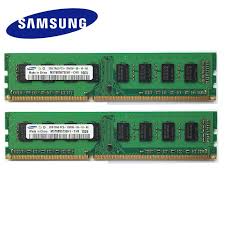 新品 サムソン/Samsung DIMM DDR3 SDRAM PC3-10600 4GB(2GBx2枚 ) PC3-10600U 240ピン DIMM デスクトップパソコン用メモリ 片面実装(1Rx8) 増設メモリ バルク品