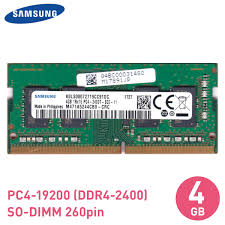 新品 SAMSUNG PC4-19200 DDR4-2400 PC4-2400T 260pin 4GB 1Rx16 PC4-2400T-SC0-11 SO-DIMM ノートPC 増設 メモリ 4GB 片面 バルク品