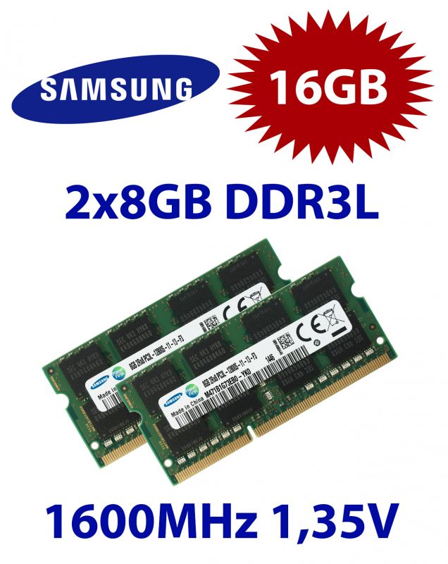 6/4-6/11ʥݥ5ܡۿ ॹ Samsung 16GB (8GBx2  DDR3-1600 / PC3L-12800S 204pin DDR3-SDRAM S.O.DIMM Ρȥѥ ߥ Ű1.35V 204pin ξ̼ (1Rx8)