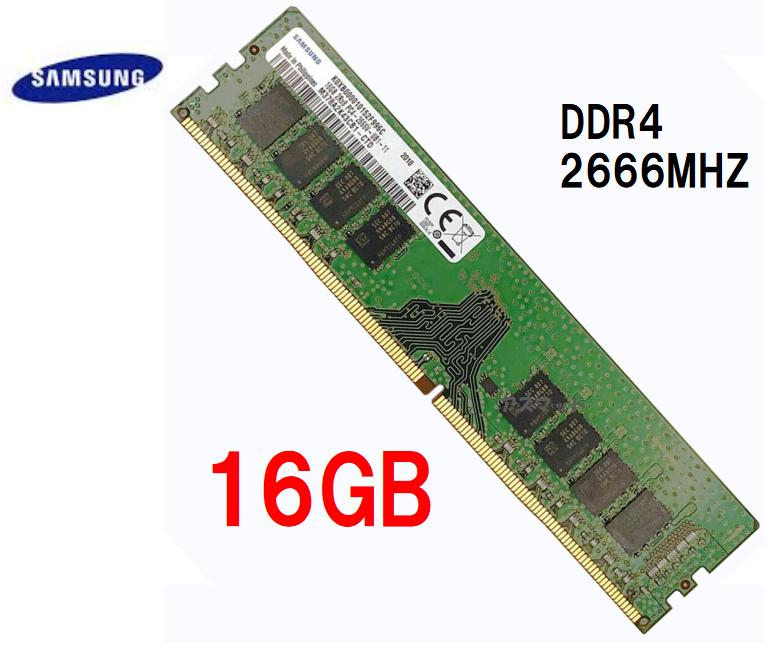 \10/4-10 限定★P5倍/新品 SAMSUNG サムスン純正 16GB DDR4 PC4-2666V-UB1-11 DDR4-21300 M378A2K43CB1-CTD デスクトップパソコン用 両面実装 2Rx8 バルク品