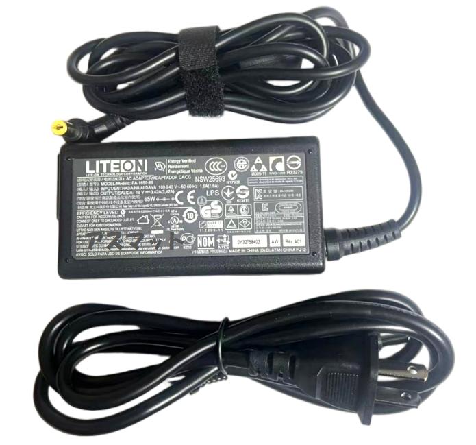 新品 LITEON製 日本エイサー (エイサー/Acer)ノートパソコン用 PA-1650-22 PA-1650-02 PA-1650-69 65W 19V 3.42A ACアダプター ※注DCプラグサイズ：5.5mm 1.7mm