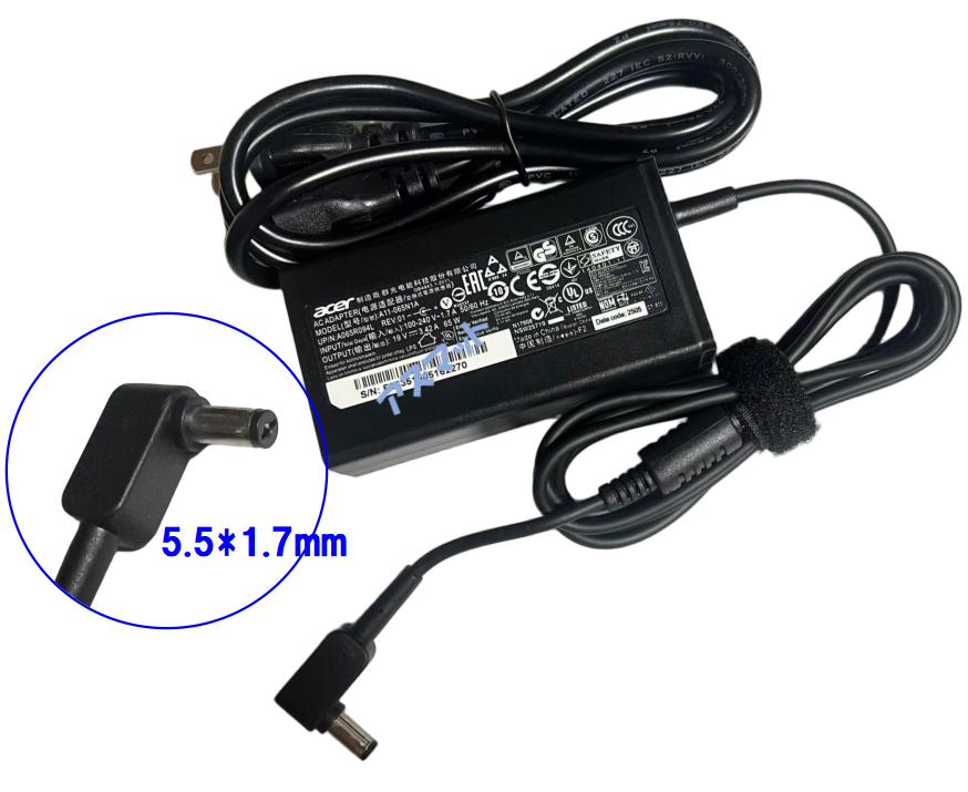 新品 純正 acer 19V3.42A 65W A11-065N1A 外径5.5mmx1.7mm 電源 Aspire 7700 9500 E1-470 E1-472 S3 D725 4736ZG 4738G 4720Z MS2360 E1-470 3810T 4310 4743G V5-431p V5-471G E1-470 E1-472 S3 Aspire 5532 5349 5742 5750 E1-531 TravelMate Extensa 対応 PSE認証