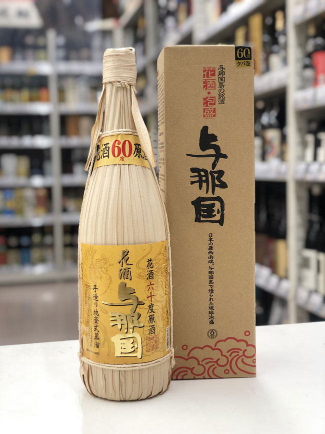 琉球泡盛 与那国 花酒 クバ巻き 60度 1800ml/与那国/あわもり/クバマキ