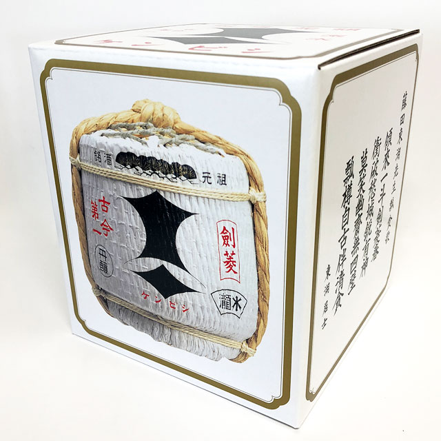 【受注発注品】剣菱 黒松剣菱 菰冠樽 1.8L 菰樽 季節限定品/日本酒/清酒/こもだる こもかぶりつぼ樽 1800ml けんびし 年始 お祝い 御祝 祝い酒 3