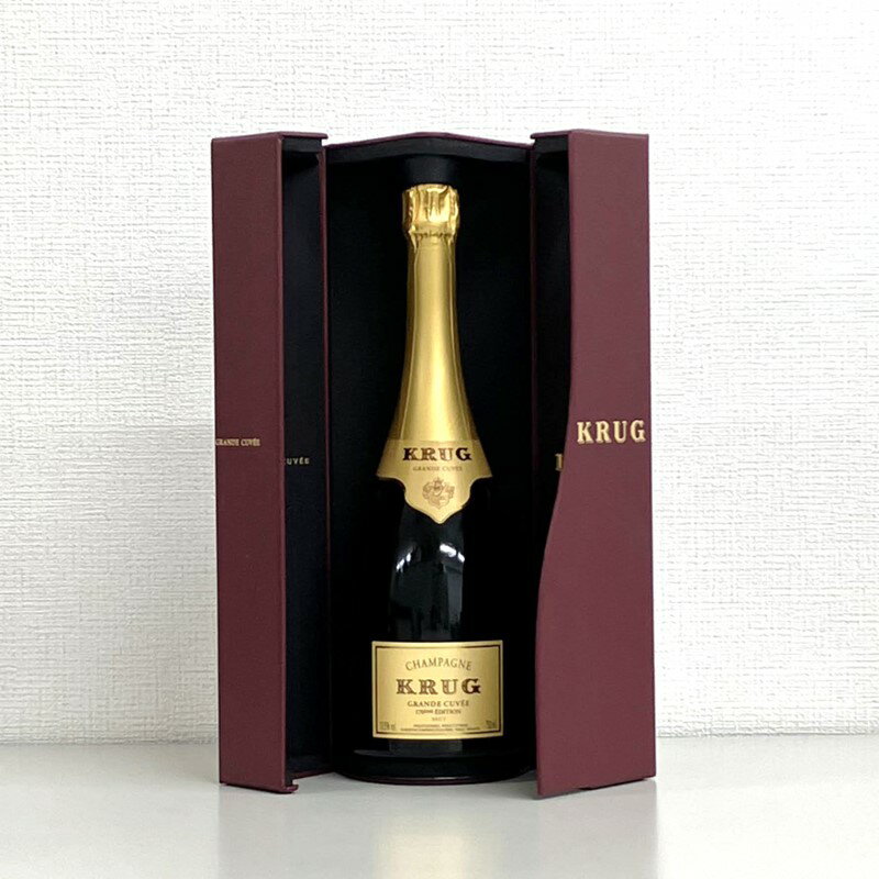 【送料無料(北海道・沖縄は別途)!】クリュッグ グラン キュヴェ 750ml 化粧箱入り/泡/シャンパン/シャンパーニュ/スパークリングワイン/フランスワイン/おせいぼ/御歳暮/ギフトボックス入り/プレゼント/ 贈答/クリスマス/パーティー(クール代別途要)