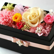 プリザーブドフラワー ボックス ギフト あす楽 プリザーブドフラワー ボックスフラワー 枯れない花 フレグランス ソープフラワー ボックスフラワー 退職祝い 結婚祝い 友達 誕生日プレゼント 人気 誕生日祝い ポイント消化 ホワイトデー バレンタイン