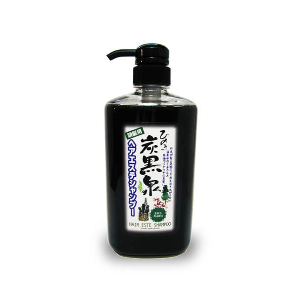 ヘアエステ シャンプー ひのき炭黒泉 ポンプ 700ml