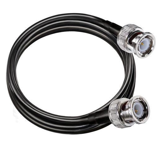 RG58 BNC 同軸ケーブル、6.6 ft (2M) 低損失 50 オーム BNC ジャンパー延長ケーブル オス - オス HD-SDI 同軸 アンテナ アナライザー、CB ラジオ、RF デバイス、セキュリティ CCTV カメラ用