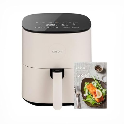COSORI コソリ ノンフライヤー 4.7L 大容量 エアフライヤー 最高温230°C タイマー アイボリー CAF-L501-WJP
