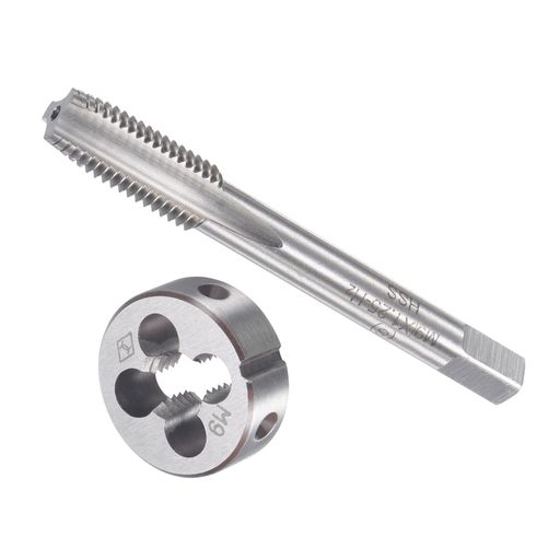 星(塗り潰し) タップとダイセットのサイズ --- タップ &amp; ダイねじサイズ:M9 x 1.25; タッピング方向:右側; タップ精度:H2; スクエアシャンクサイズ:5.5mm; タップねじ長さ:23 mm; タップ全長:72mm; ダイ外径:25mm; ダイ厚さ:9mm 星(塗り潰し) 汎用 --- ステンレス鋼、アルミニウム合金、鋳鉄、銅、鉄、アルミニウム、プラスチックに損傷したねじを修復したり、新しいねじを作ったりします。ねじタップは、ナット、ねじインサート、配管、バルブのねじのような貫通孔または浅いブラインド孔のメスねじをタップするために使用され、丸型は、ロッドまたはバー、ボルトまたはスタッドのオスねじを加工、修正または洗浄できます。 星(塗り潰し) 使いやすい --- 工作機械タップの設計は、まっすぐな溝と迅速に下方向に切りくずを排 出して、タッピングマシン、ボール盤、CNCフライス盤に适しています。ダイを緩まないようにしっかりとロックし、ダイハンドルまたは調整可能なレンチを使用して圧力を加え、ダイを部品の周りに回転させて、必要なねじ山を作成します。