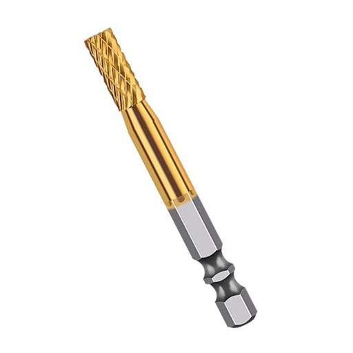サイズ: 軸径6.3mm 刃径6mm。 高品質素材:上質な超硬カッターはタングステン鋼を用いて鍛造したもので、硬度が高く、耐摩耗性、耐靭性、耐熱性、耐腐食性があります。タングステンバーは材質が非常に硬く、切削 ・ 研磨加工に優れています。 加工上質:金型の様々な高精度形状を処理することができます、磨きの効果が比較的にきめ細かです。作業効率は大幅に向上しています。 汎用性が高い:バリ、整形、平溶接、拡孔、彫刻と修整などの多種の金属加工と研磨に適している。工芸品、金型キャビティ、金属と非金属、自動車のエンジン工場など切削、 研磨加工。主に木、アルミ、プラスチックなどの軟らかい素材に適用します。 手入れ簡単:使用後は製品の表面の汚れを拭き取り、錆び防止のために油を塗ってください。これにより、製品の寿命をさらに延ばすことができます。