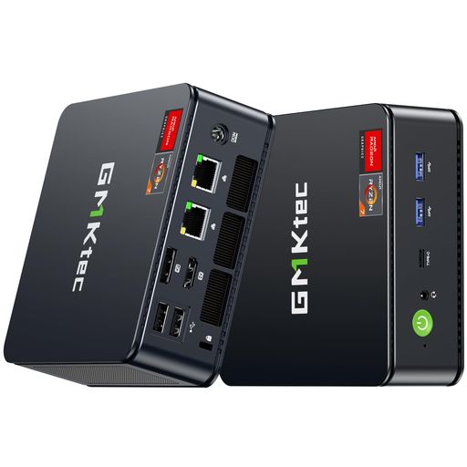 GMKtec ミニPC AMD Ryzen 7 7730U (アップグレード版 7430U/5825U) 搭載, 32GB DDR4, 1TB NVMe SSD, WiFi 6E, デュアル2.5ギガビットLAN, USB-C/DP/HDMI