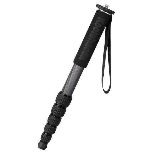 Koolehaoda 一脚カーボンファイバー製カメラ用旅行一脚 耐荷重10kg脚径28mm 6段階...