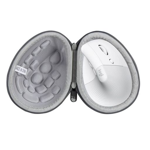 Hermitshell 専用保護収納ケース対応ロジクール ワイヤレス 縦型 静音 エルゴノミック マウス LIFT M800GR (グレー)