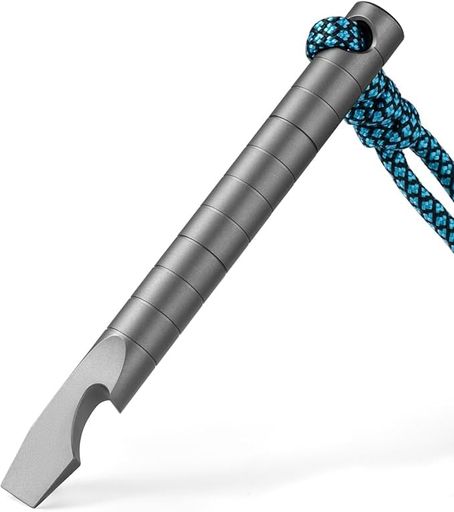 チタン マルチツール バール EDC プライバー 小型 ツール 栓抜き ドライバー定規 ...