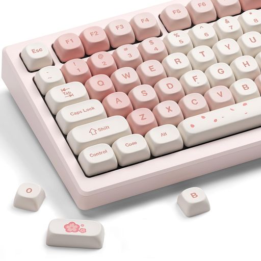 【エレガントなピンクキーボードキーキャップ】XVXのピンク桜キーキャップセットでキーボードの美学を引き上げましょう。これらのカスタムキーキャップは、富士山の美しい桜花に着想を得ており、キーボードにピンクのロマンチックな要素を加え、ユニークさとスタイルを求めるユーザーに最適です 【MOAキーキャップ】新しいMOAプロファイルキーキャップは、XDAキーキャップよりも美しくて可愛いです。また、タイピングの音をより均一に保ち、アクセントキーをシンプルかつ楽しいものにしています。丸みを帯びた角はシンプルで洗練された感触を提供し、雲の中でタイプしているような感覚を与えます 【耐久性のあるPBTキーキャップ】これらのPBTキーキャップは、肌合いの良い高品質PBTで作成されており、磨耗、摩擦、溶剤に対して耐性があります。