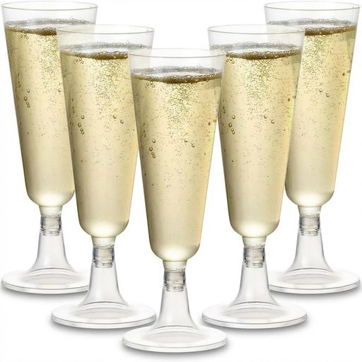 FGIUKC シャンパングラス 使い捨て 150ml 50個入り プラスチック シャンパングラス...