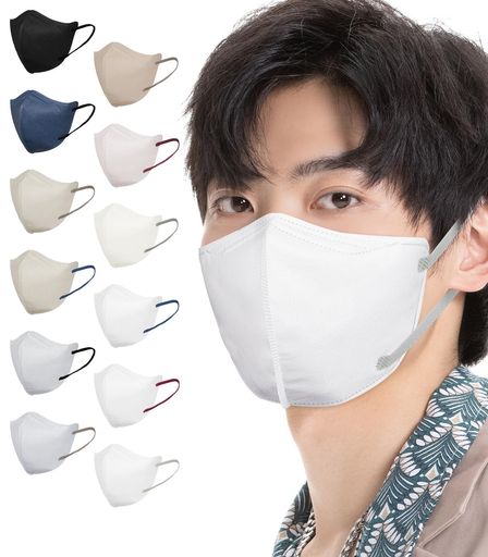 【人気の3Dマスク·大きいサイズ】このマスクは、大きいサイズの設計で、顔全体をカバーし、口と鼻の保護面積を増やし、外部からの細菌やウイルスの侵入を減らすだけでなく、紫外線から肌を保護し、日焼けを防止します。長時間の外出やアウトドアにもおすすめです。【小さめサイズの3Dマスク】理想の小顔を叶える3Dマスク、誕生!95%以上の顔型に合わせて。その注目される魅力点は?【Point1】頬から顎まで優しくつつこみ包み込む【Point2】理想のフェイスラインに優しく導く。【Point3】鼻筋を高く見せてくれる美顔マスク。上部が広く下部が狭いの構造で、マスク表面に波のような形状は眼下にぴったり合い、顔全体が生き生きして見えます、小顔効果も期待できます。男性も女性も使いやすい。 【日本国内検品】日本権威的な検定機関KAKENのカケンテストをクリアし、BFE・VFE・PFE・花粉のろ過効率は99.4%以上!更に、3D立体裁断技術を採用し、マスクが顔にピッタリ密着して、空隙なく細菌やウイルスの侵入を防止します。