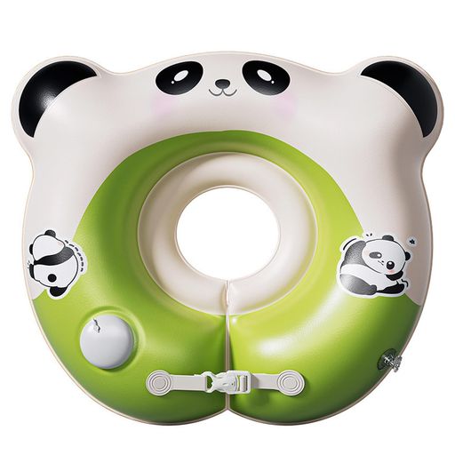 【LOOLOOBRO】ベビー浮き輪 ポンプなし タイプ ベビーウキワ パンダ柄 ポンプなし 水遊び プール 子供用ベビーウキワ サイズ調整可能 PVC製 幼児用 キッズ 夏 軽量 コンパクト 持ち運び便利 …