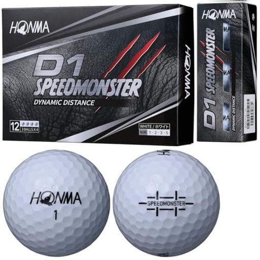 【3ダースセット】ホンマ ゴルフ ボール D1 SPEED MONSTER スピードモンスター 3ダース 36球入り BT2003 本間 HONMA/ホワイト