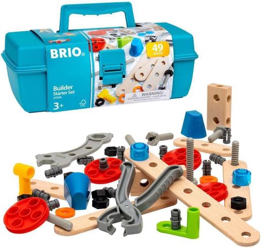 遊びながら手と視学の協調関係を促進するBRIO(ブリオ)のビルター入門セットです。 付属の工具を使って、想像力を働かせ、自由に組み立てよう。収納に便利なツールボックス付き ブリオは1884年に創立されたスウェーデン王室御用達の木製おもちゃブランドで、世界中で親しまれています。 BRIOの木製品はFSC認証の木材を使用、森林の保全や森林で働く人々に配慮しています。 対象性別 :男女共用 対象年齢 :3歳から