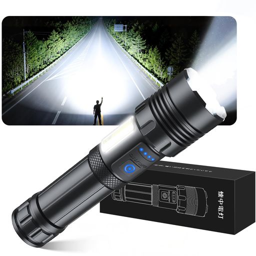 アセキ 懐中電灯 強力 5000mAh 【防災士監修・超高輝度XHP160チップ】led 充電式/...