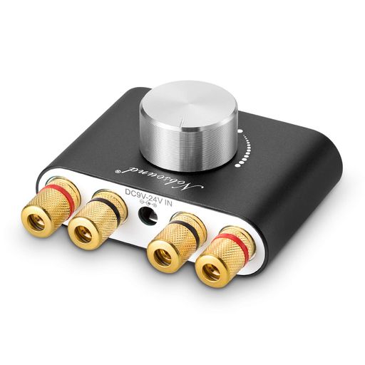 Bluetoothレシーバーとパワーアンプ(Headphone Amplifier)の2-In-1アンプです。スマホなど無線でスピーカに繋がります。 ミニサイズだが、出力パワーは100Wあります。 入力:AUX、USB、Bluetooth 更新:不必要のアラームを削除されました。 ご注意: 1、NS-01G PROアンプは、5-8インチ/ 4-8Ω/ 20-120Wスピーカーにのみ適しています。不一致のスピーカーを使用すると、音が悪くなり、過熱および過負荷保護が発生し、遅延、電源切れ、さらには損傷を引き起こす可能性があります 。 2、ブルーツースで再生される場合に、1-2秒ぐらい無音の場合、パワー不足の可能性があり、19v~24vの電源アダプターでお試してください。 3、ブルーツース検測は最初電源入れたからとライン入力切断からのみで、本製品はライン入力優先の為、ブルーツースペアリング不可の場合に、ケーブルを抜き出しください。(音途切れの場合に、電源パワー不足の可能性が高いで、19v以上24vまでの電源アダプターでお試してください)4、電源アダプターは通用仕様で、完全に奥まで差し込めない恐れがあります。