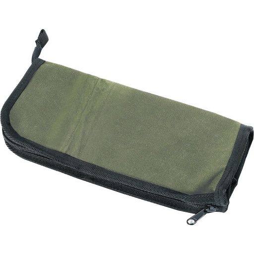 色:ODx黒 ツールバッグ時サイズ(mm) 幅x奥行x高さ:120x140x305 腰袋・工具立て時サイズ(mm) 幅x奥行x高さ:140x120x180 材質:10号防水加工帆布 製造国:日本 質量(g):140