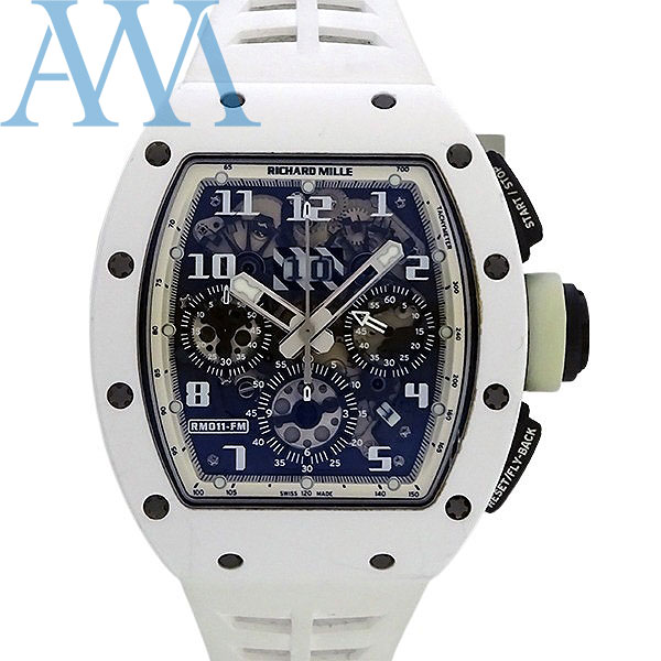 【RICHARD MILLE リシャールミル】RM011 AO CA-ATZ ホワイトゴースト AT クロノグラフ ATZ/カーボンTPT 世界限定30本【中古】