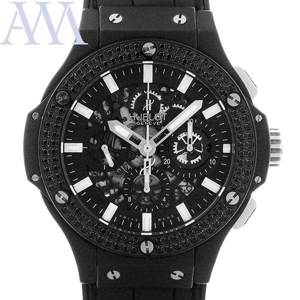 【HUBLOT ウブロ】アエロ・バン ブラックマジック アフターブラックダイヤベゼル 311.CI. ...