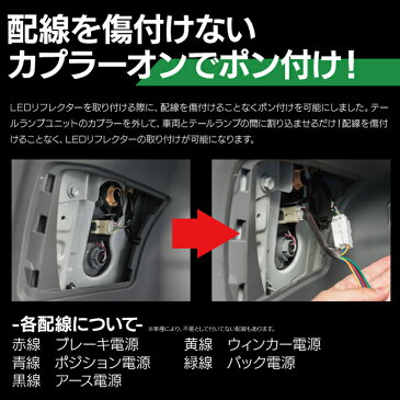 配線を傷つけない 電源取り出し用配線 トヨタハリアーAVU65/ZSU6#H25.12〜 LEDリフレクター専用面倒な配線なし 【ネコポス限定送料無料】