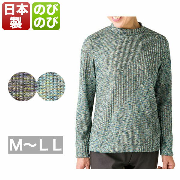 カットソー 婦人服 ミセス ハイミセス 服 洋服 レディースファッション 女性 婦人 ミセスファッション 母の日 プレゼント レディース 春夏秋用 長袖 紫色/緑色 M/L/LL