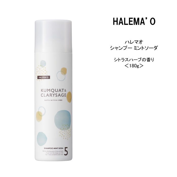 【頭皮クレンジング 】ハレマオ デミコスメティクス シャンプー ミントソーダ 泡で出るスプレー＜180g＞シトラスハーブの香りDEMI halemao 夏 クール