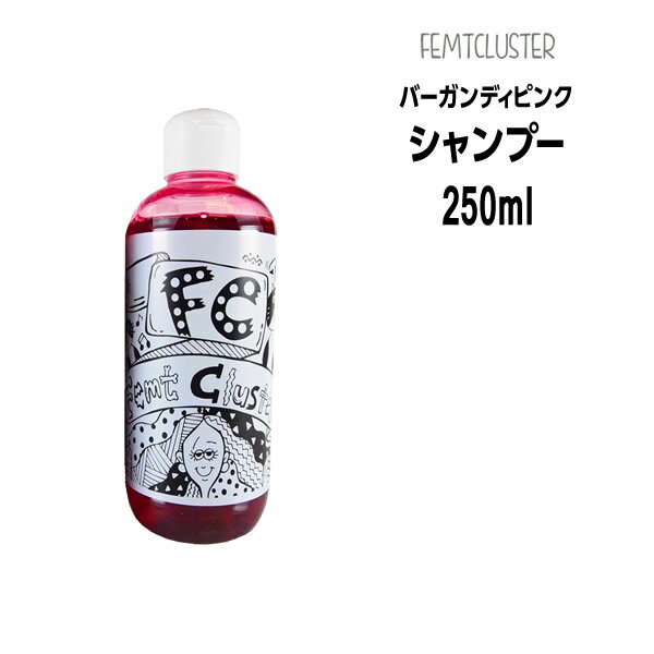 FCカラーキープシャンプー バーガンディピンク250mL　フェムトクラスター