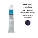 【メール便可】ナカノ キャラデコ アクリルカラー アルカリアクリルパープル A purple/a 80g※メール便6個まで