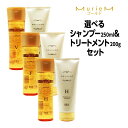 【3,980円以上送料無料】ナンバースリー ミュリアム ゴールド 選べる シャンプー 250ml & トリートメント 200g ボトルセット (F/H/V) NUMBER THREE MurieM 003