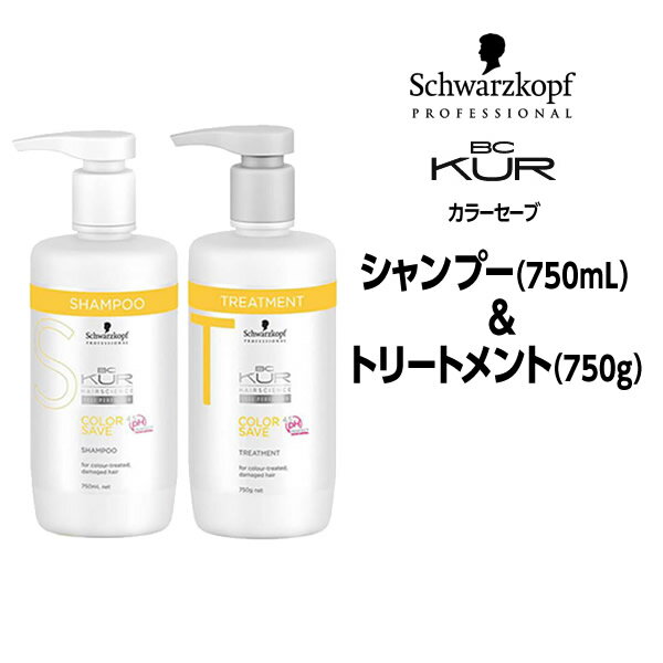 【新】シュワルツコフ BCクア カラーセーブ シャンプーa＜750mL＞＆トリートメントa ＜750g＞セット