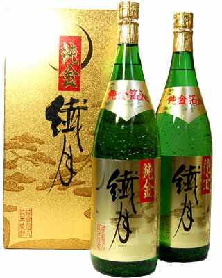 繊月　純金箔入　米焼酎　1.8L　2本入【楽ギフ_包装】【楽ギフ_のし】　父の日　ギフト 1