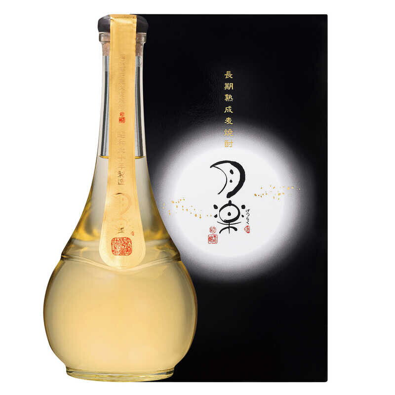 超長期貯蔵大麦焼酎　月楽　33度　500ml　木箱入＜昭和60年製造＞　父の日　ギフト