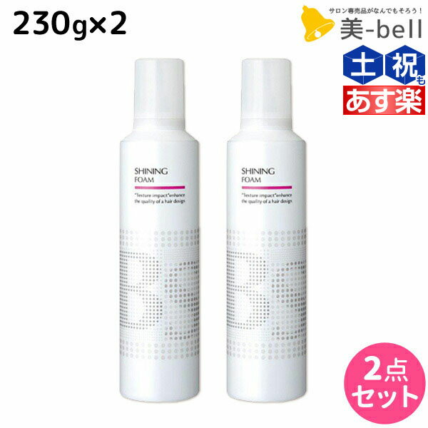 【5/20限定ポイント2倍】アリミノ BSスタイリング シャイニング フォーム 230g ×2個 セット / 【送料無料】 美容室 サロン専売品 美容院 ヘアケア スタイリング剤 ヘアムース フォーム ダメージケア 保湿 ツヤ