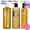 【ポイント3倍!!9日20時から】フィヨーレ Fプロテクト シャンプー 1000mL + ヘアマスク 1000g + フォルムキーパー 200mL ボトル セット 《 リッチ ・ ベーシック ・ DX 》 / 【送料無料】 1L 1Kg 美容室 サロン専売品 美容院 ヘアケア fiore