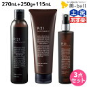 【ポイント3倍!24日20時から】サンコール R-21 R21 シャンプー 270mL + トリートメント 250g + スキャルプサプリ V 115mL セット / 【送料無料】 美容室 サロン専売品 美容院 ヘアケア エイジングケア ヘアサロン おすすめ