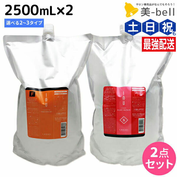 ルベル イオ 2500mL × 2本 選べるセット 《クリアメント・リラックスメント・シルキーリペア・メルトリペア》 / 【送料無料】 詰め替え 美容院 ヘアケア セット タカラベルモント lebel 美容室 サロン ヘアサロン 大容量 業務用 美容室専売品