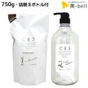【ポイント3倍!9日20時から】フォード CE3 トリートメント 750g 共通詰替えボトル付 セット / 【送料無料】 ミアンビューティー 弱酸性 MIAN BEAUTY リフィル 美容室 サロン専売品 美容院 ヘアケア