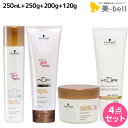 【5/5限定ポイント2倍】シュワルツコフ BCクア カラースペシフィーク シャンプー a 250mL + トリートメント a 250g + マスク a 200g + プロテクションスムース a 120g セット / 【送料無料】 美容院 ヘアケア schwarzkopf シュワルツコフ おすすめ品
