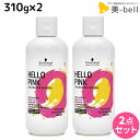 シュワルツコフ ハロー ピンク カラーシャンプー 310g ×2個 セット / 【送料無料】 美容室 サロン専売品 美容院 ヘアケア ピンクシャンプー 色落ち 防止 ハイトーン カラーキープ カラーチャージ カラーケア ダメージケア ヘ