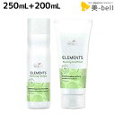 ウエラ プロフェッショナル エレメンツ R シャンプー 250mL + コンディショナー 200mL セット / 【送料無料】 美容室 サロン専売品 美容院 ヘアケア
